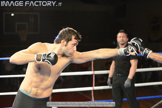 2013-11-16 Vigevano - Born to Fight 2905 Rob Le Noir-Marcello Monetti - MMA